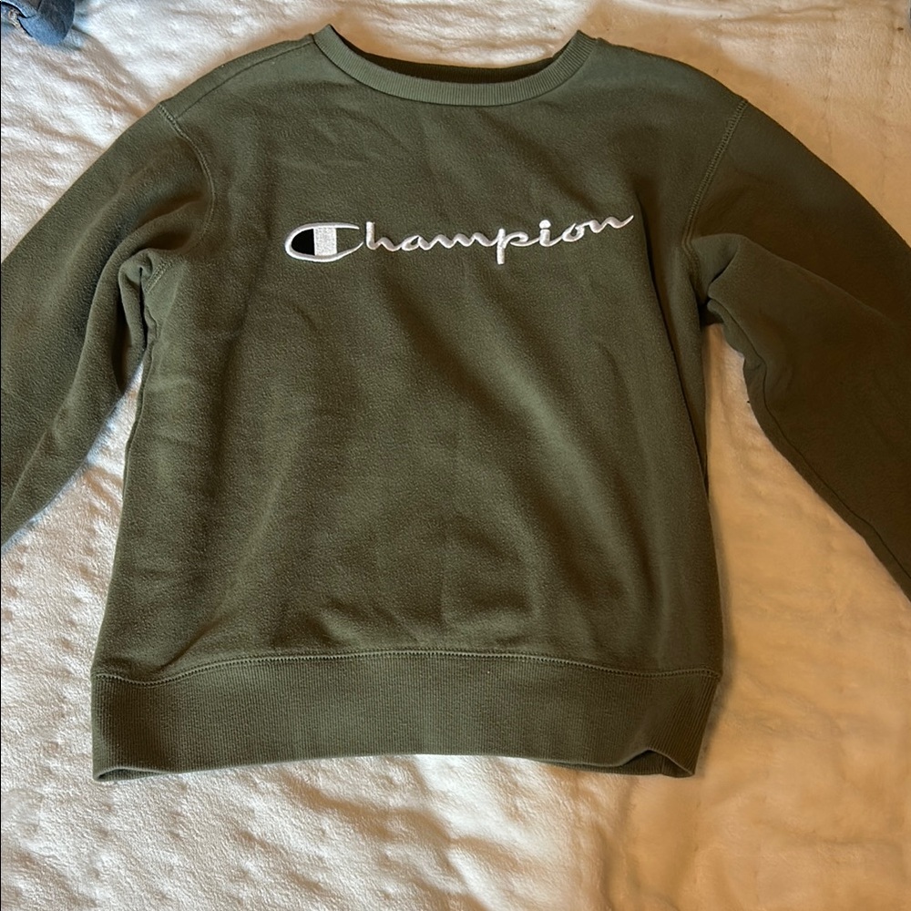Champion Forest Green Crewneck